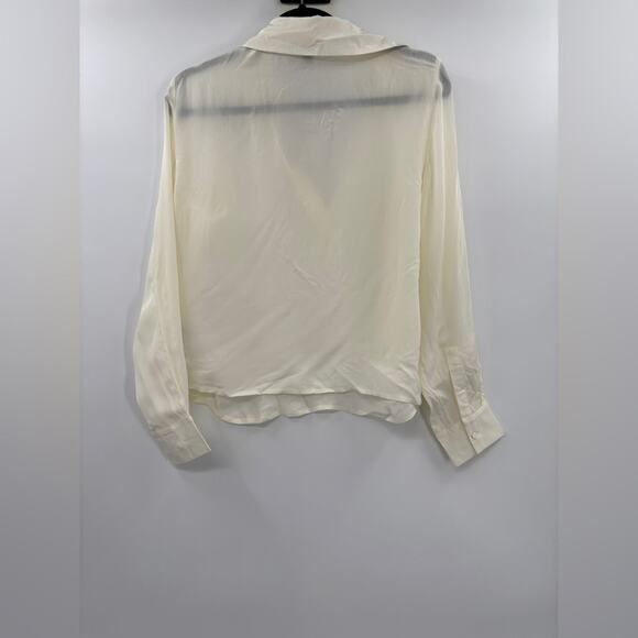 J. Crew Bungalow popover shirt in crepe de chine Small - Picture 6 of 6